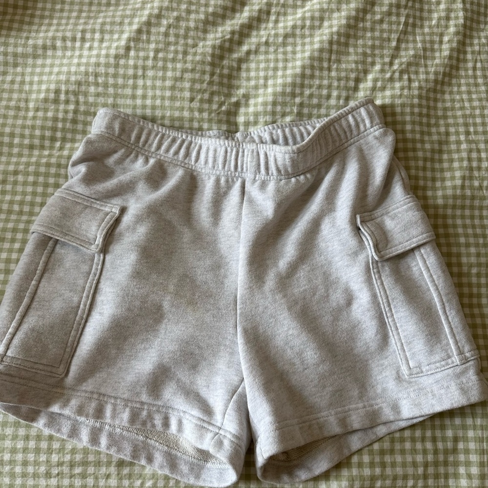 TNA Gray Cargo Shorts Relaxed Fit